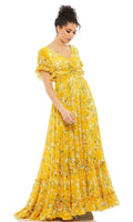 Mac Duggal 70241D – Farbe Gelb Multicolor